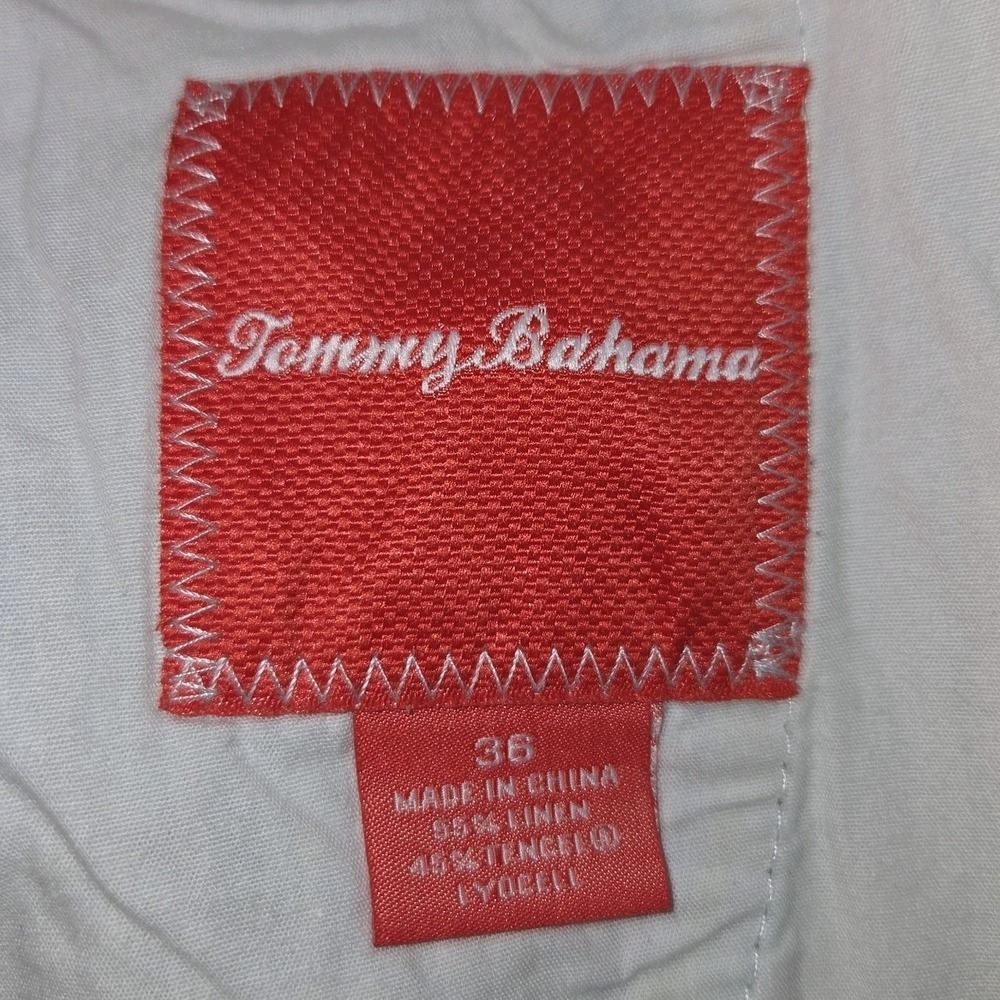 Tommy Bahama Linen Blend Shorts Men's 36 Plaid Chinos Breathable Preppy Casual - Picture 3 of 12